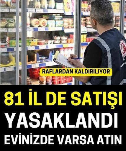 raflardan toplatılıyor