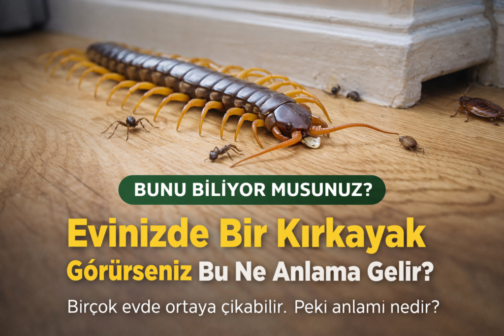 Evinizdeki kırkayak ne anlama gelir?