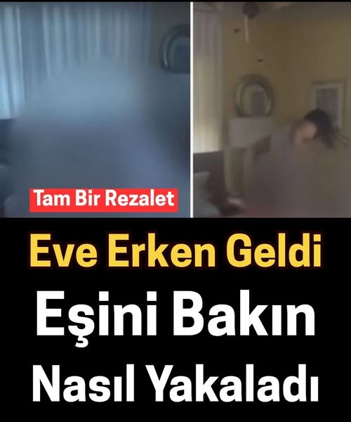 Eve erken geldi eşini yakaladı