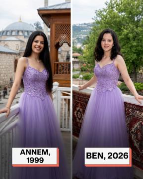 Mezuniyet gecesi hazırlanmak için odama gittiğimde elbise kılıfının fermuarını açtım ve donakaldım