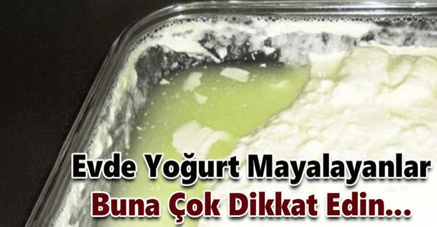 Yoğurt yaparken dikkat edilmesi gerekenler