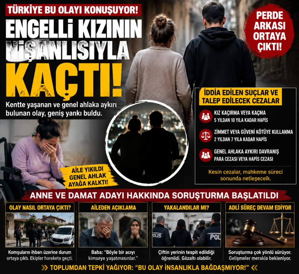 Engelli Kızının Kaçışı Gündemde